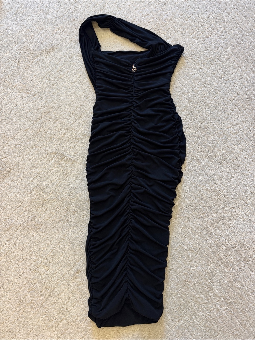 Nookie Black One-Shoulder Ruched Women’s Dress‎ - Picture 2 of 3